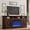 Reclaimed Barnwood, variant on VANACC 63" Farmhouse TV Stand with 26" Fireplace, for TVs up to 73", Entertainment Center, Rustic TV Console Cabinet for Living Room, Dark Walnut & Wood