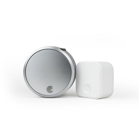 August Home Smart Lock Pro, 3rd Generation, plus Connect, Silver