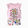 thumbnail image 4 of Summer Clothes Toddler Baby Girls 6 12 18 Months 2T 3T 4T 5T Girls Outfits Cute Cartoon Sleeveless Tank Tops Shorts Set 2Pcs Kaprioy, 4 of 4
