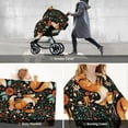 thumbnail image 6 of Car Seat Cover Baby, fox fall forest flower Baby Car Seat Cover for Baby Boys Girls Newborn , Infant Car Seat Canopy Cover Nursing Breastfeeding Cover Warm Blanket, 6 of 7
