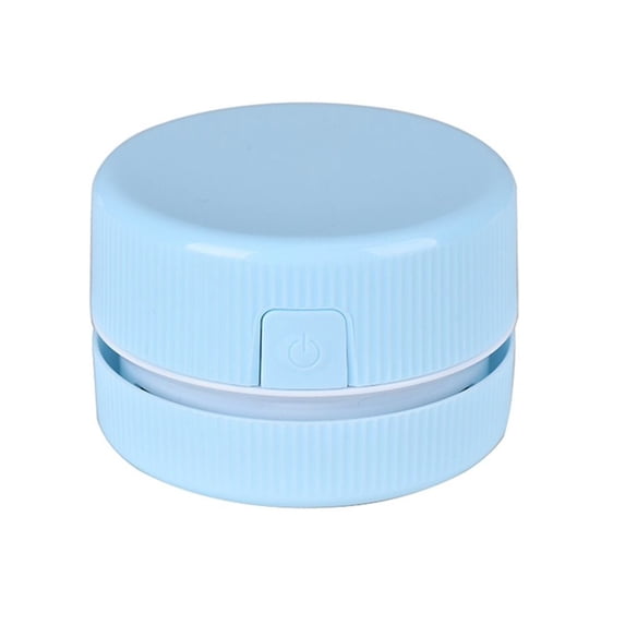 Wireless Household Desktop Small-scale Paper Dust Cleaner Desktop Vacuum Cleaner Keyboard Sweeper Remove Dust BLUE