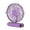 Purple, variant on Card Shape Foldable Desk Fan Multi Mount Fan With Digital Display Wall Mount Cooling Fan For Travel Outdoor(Green-15.5Cm)