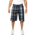 thumbnail image 1 of Bermuda Hombre Cuadros Grandes American Fly Azul Talla 36 American Fly Bermuda Hombre, 1 of 5