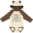 thumbnail image 3 of Inktastic My Gigi Loves Me Girls Apparel Girls Long Sleeve Baby Bodysuit, 3 of 5