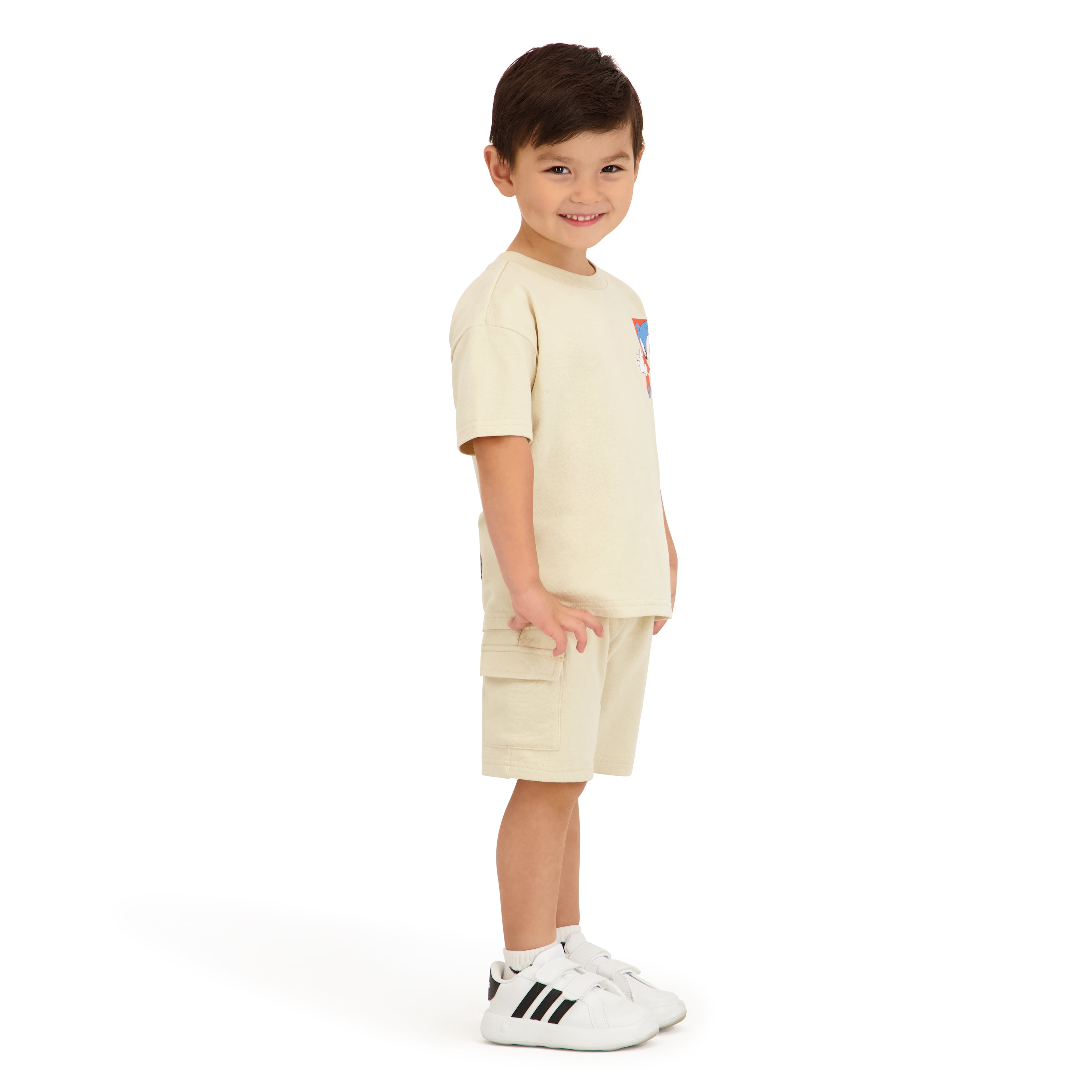 Sonic the Hedgehog Toddler Boy French Terry Short Set, Sizes 12 Months-5T