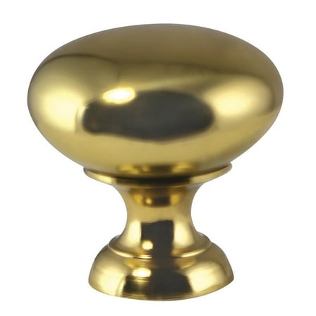 Design House 5-Pack Traditional 1.25" Cabinet Knob, Polished Brass
