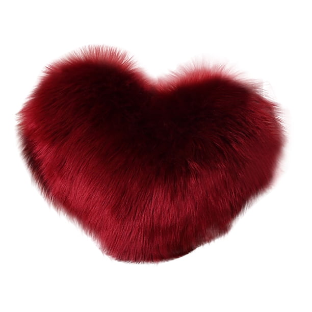 Yhmxh Fundas para cojines decorativos, cojines con forma de corazón, decoración para sofá, aptos para coche, oficina y hogar. Funda de cojín con forma de corazón (sin relleno).