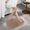 thumbnail image 2 of TIELUTT Half Bath Mat Fit Under Door Non Washable Bathroom Mat with Rubber Backing Dining Room Carpet under Bed Carpet Large Throw Blanket Rugs for Bedroom Large Area Rug for Bedroom Lap Throw, 2 of 4