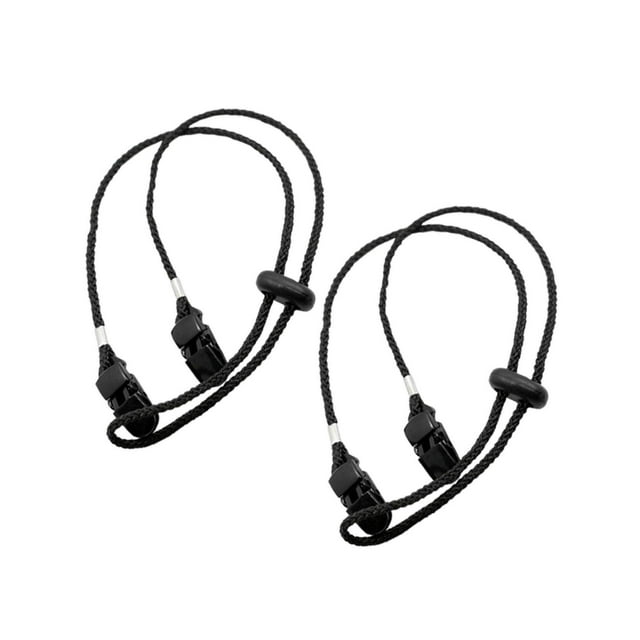 2 Pcs Capuchons de Chaîne de Serviette Réglables Adultes Personnes Âgées Clips Portables pour Serviette Bavoirs Chaîne Voyage