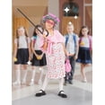 thumbnail image 4 of Disfraz infantil de señora mayor WooWee, vestido rosa, 5-7 años, 4 of 7