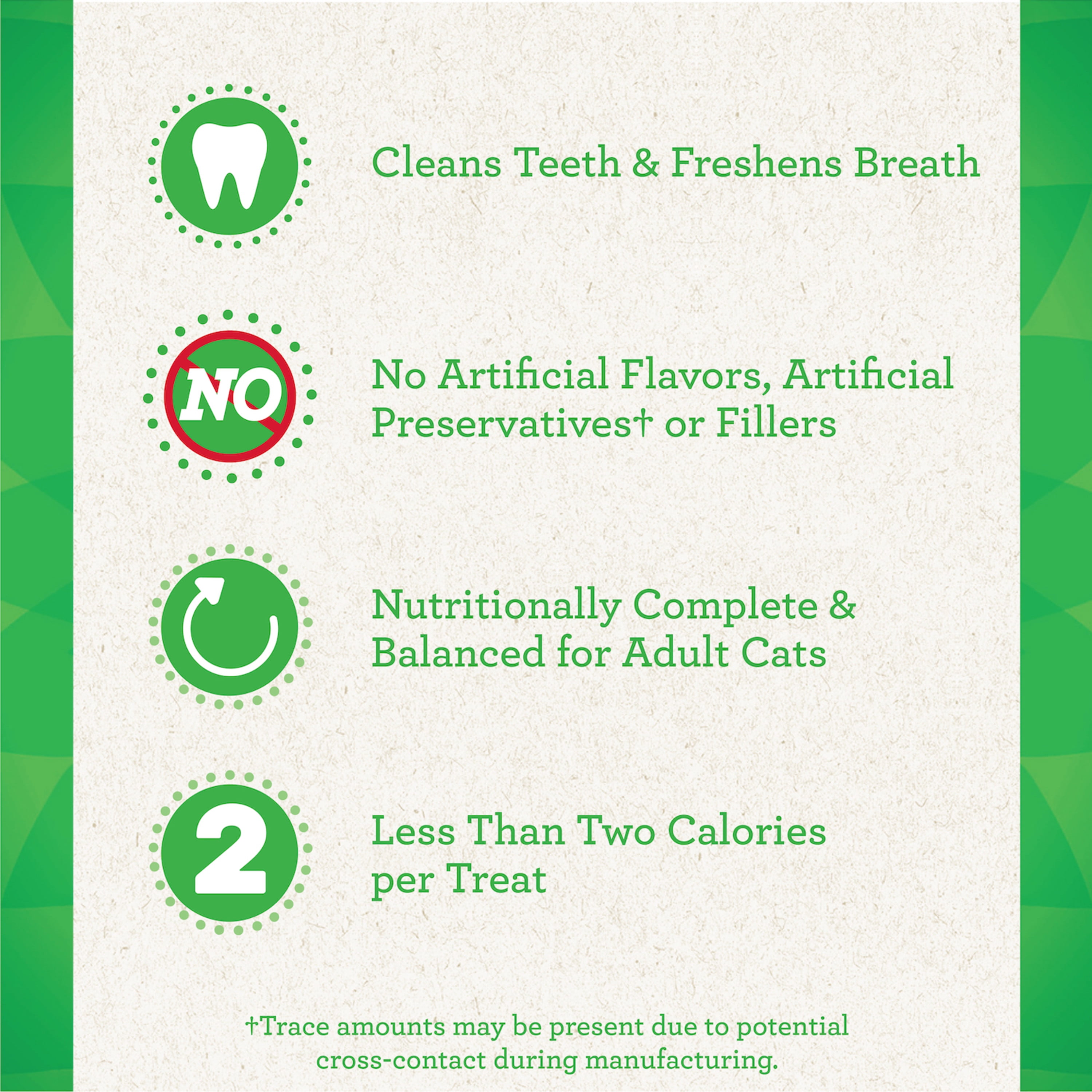 FELINE GREENIES Adult Dental Cat Treats, Tempting Tuna Flavor, 21 oz. Tub