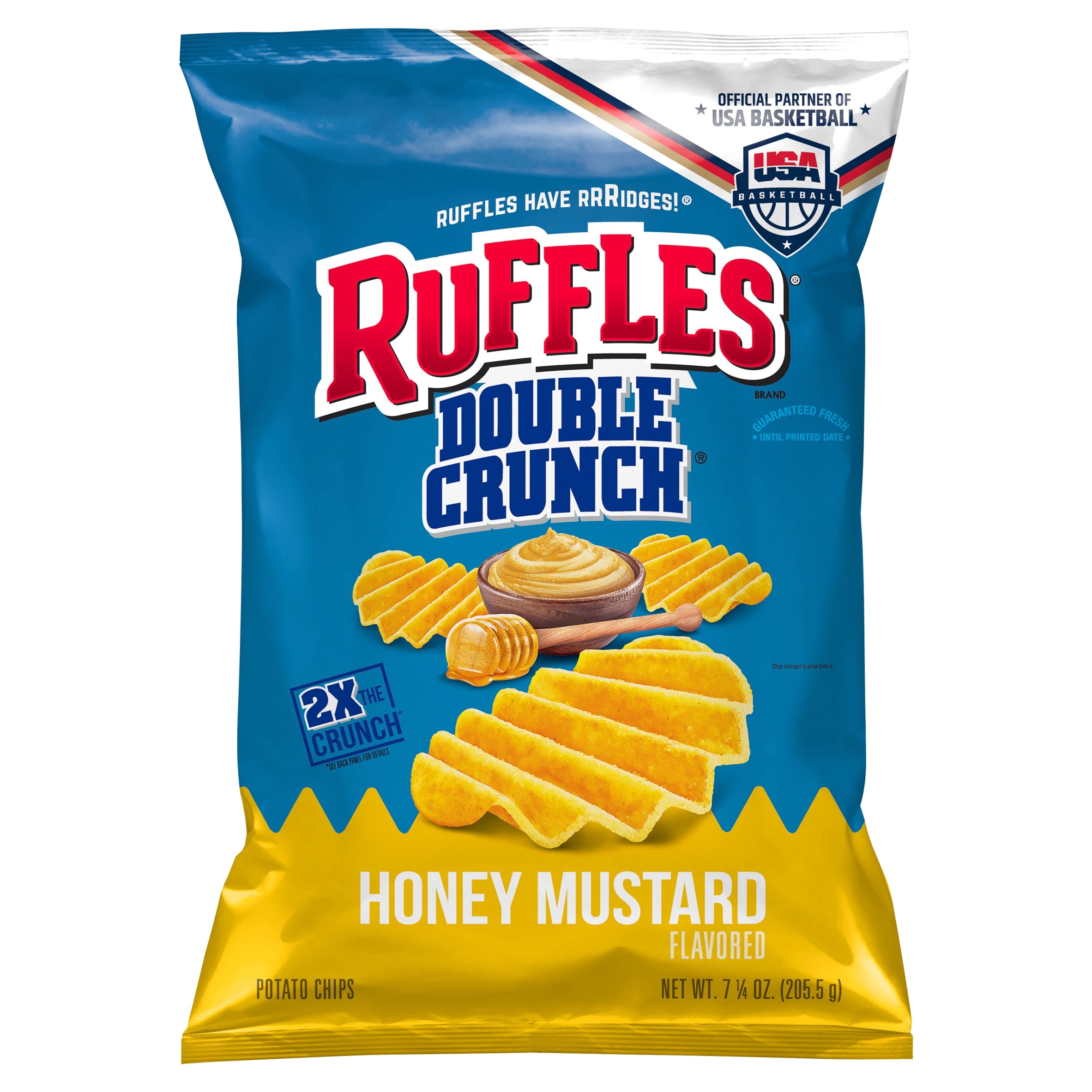 Ruffles Double Crunch Honey Mustard Flavored Potato Chips 7 14 Oz - Walmartcom