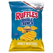Ruffles Double Crunch, Honey Mustard Flavored Potato Chips, 7.25 oz