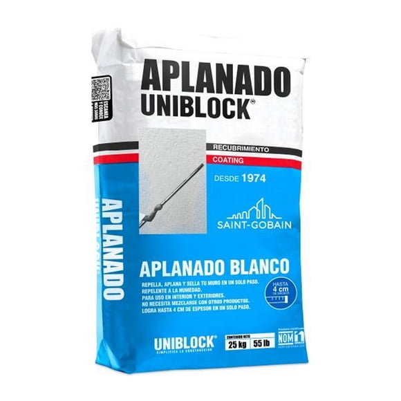 aplanado blanco 25 kg