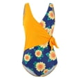 thumbnail image 1 of Gubotare Women One Piece Bathing Suit Rash Guard Water Sport Short Swimsuit UPF 50+ Sun Protection Bathing Suits,Orange L, 1 of 5