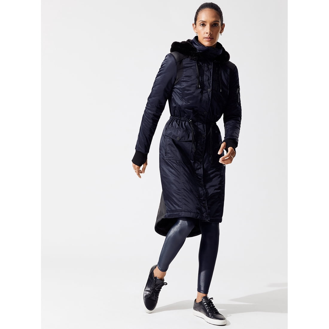 Blanc Noir Women's Locust Anorak, Navy 
