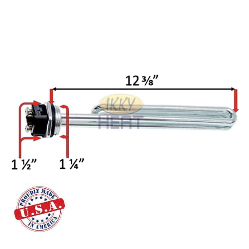 TeviRoom IKKY HEAT, Heating Element HE9K240VS, 9000W-240V, Compatible with Bostemp, EcoSmart, Eemax, iHeat, Rheem, Richmond, Elec — Residential Use, Standard Application