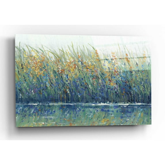 Epic Art 'Wildflower Reflection II' by Tim O'Toole, Acrylic Glass Wall Art, 16"x12"
