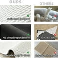 thumbnail image 6 of DEA Toilet Rug, Thin Toilet Rugs U Shaped Washable Non Slip Absorbent Quick Dry Low Pile Toilet Mat, White 20"x24" U Shape, 6 of 13