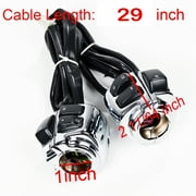 Astra Depot Chrome 1” Motorcycle Handlebar Controls Switches Kit for Harley Softail Sportster