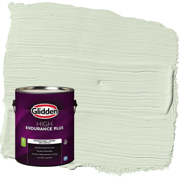 Glidden HEP Lime Spritz / Green Flat Interior Paint with Primer, 1 Gallon