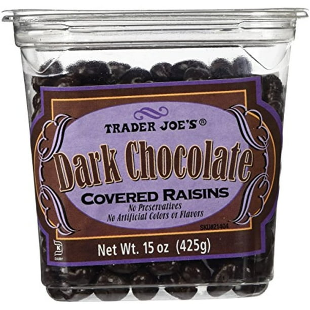 TJ Dark Chocolate Covered Raisins