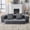 Gray, variant on 74.81" 2-In-1 Folding Sofa Bed, Modern Plush Lazy Sofa, High Elastic Sponge Convertible Bed, Suitable for Rental Houses, Small Apartments, Guest Bedrooms, Studies and Other Scenarios (Gray)