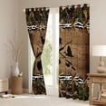 thumbnail image 3 of Feelyou Bear Deer Animal Black Out Curtains for Men, Farmhouse Lodge Cabin Curtains Pack of 2 (42x63 Each), Rustic Hunting Theme Bedroom Curtains, Black Out Curtains Decor, 3 of 6