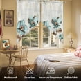 thumbnail image 5 of Blue Broccoli Swag Valances for Windows 2 Pack Vintage Flower Victorian Style Swag Kitchen Curtains 45 Inches Long Rod Pocket Short Window Treatment for Kitchen Bathroom 36"x45", 5 of 8