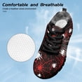 thumbnail image 6 of Chririnla Kids Sneakers Red Spider Cobweb Shoes for Boys Size 11.5 Slip on Sneakers Lightweight Lace up Athletic Running Shoes Holiday Festival Footwear, 6 of 7