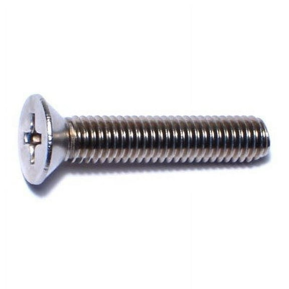 #10-32 x 1" 18-8 Stainless Phillips Flat Head Machine Screws (100 pcs.)
