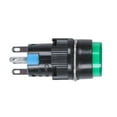 thumbnail image 5 of 2X AC 250V 5A SPDT 1NO 1NC 5 Pins Latching Green Push Button Switch W 220V LED Lamp, 5 of 8