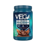 Vega Protein + Supergreens Premium Protein Powder, Chocolate, 13 Servings, 22oz