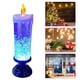 thumbnail image 2 of Lámpara 2 uds velas navideñas sin llama luces LED velas de cristal lámparas de noche (azul) Tmvgtek Para estrenar, 2 of 3