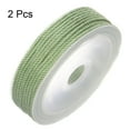 thumbnail image 3 of 2 Pack Twisted Nylon Twine Thread Beading Cord 2mm 13M/43 Feet Extra Strong Braided Nylon String, Turquoise Green, 3 of 6