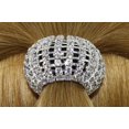 thumbnail image 5 of Rhinestone Ponytail Holder by Crystal Avenue  Stretchy Elastic Hair Tie  Silvertone with Sparkling Crystals, 5 of 10