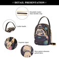 thumbnail image 4 of FORMRS Crossbody Bag for Women Quilted Travel Shoulder Cell Phone Purse with Chain Strap Handbag, Pink Record, 4 of 7
