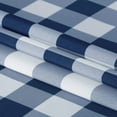 thumbnail image 4 of Hiasan Buffalo Plaid Tablecloth Square, 60 x 60 Inches - Waterproof & Washable Polyester Fabric Checkered Table Cover for Dining, Outdoor Picnic and Party (Navy Blue and White), 4 of 9