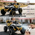 thumbnail image 6 of Juuar 12V Kids' Electric Vehicles with Remote Control, 2 Seater Ride on Truck Car with Lights & Music, Up to 3.7 MPH, 390W Fun UTV Toys for Boys Girls Age 3 4 5 6 Years Old, White, 6 of 10