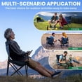 thumbnail image 6 of 2-Pack Foldable Camping Chairs with Cup Holder, 300LB Lawn Portable Folding Chairs for Adults, Lightweight Outdoor Beach Chairs with Carry Bag for Camp, Fishing, Sports (Navy), 6 of 7