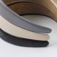 thumbnail image 4 of Stylish Wide Leather Headbands for Women - 3 Pack, Chic & Comfortable Hair, 4 of 5