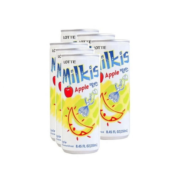 Lotte Milkis Apple Can (250ml x 6)