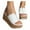 White, variant on HaoXianJian Women's Platforms Sandals High Heels Wedge Open Toe Slip On Mules Summer Slippers Shoes Comfortable Casual Dress Pumps Shoes
