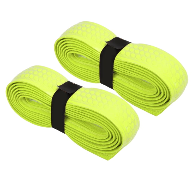Tennis Racket Grip Tape, Polyurethane Nitrogen Fiber 2 PCS Tennis Racquet Overgrips Thickened Shock Absorption For Exercise Red,Blue,Pink,Yellow,Orange