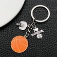 thumbnail image 2 of Llavero con aro y pelota de baloncesto «I Love Basketball», 2 of 4