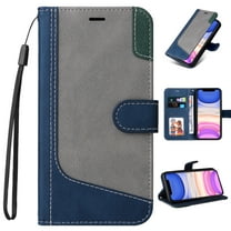 Compatible with Google Pixel 9 Pro XL Wallet Case, Shockproof Flip Folio Leather Wallet Cover with Card Slots Invisible Kickstand with wrist Strap Case Cover for Google Pixel 9 Pro XL, Blue