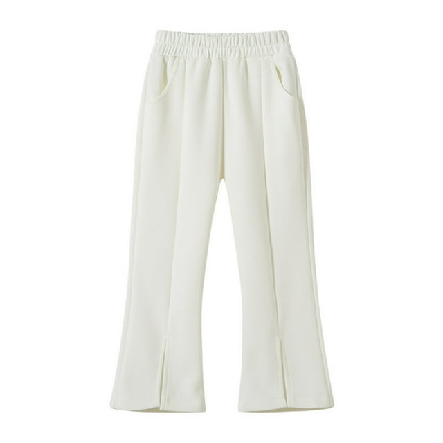 HIPYLO Lounge Pants Pantalones Para Bebes Niña White Work Pants Lined Pants for Boys Preppy Clothes Kids Boys Clothing Cool Clothes for Clothes Teen Girls Gifts 10-12