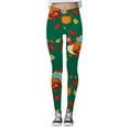 thumbnail image 4 of Thanksgiving Turkey Print Comfortable Breathable Leggings For Women Leggings for Women with Pockets Mesh Leggings for Women New Mix Leggings plus Size Textu Leggings for Tall Women Deer Leggings for, 4 of 4