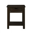 thumbnail image 6 of Nmkwnr Wood End Table with Drawer and Bottom Shelf, Side Table for Living Room, Office, Dark Brown, 6 of 6