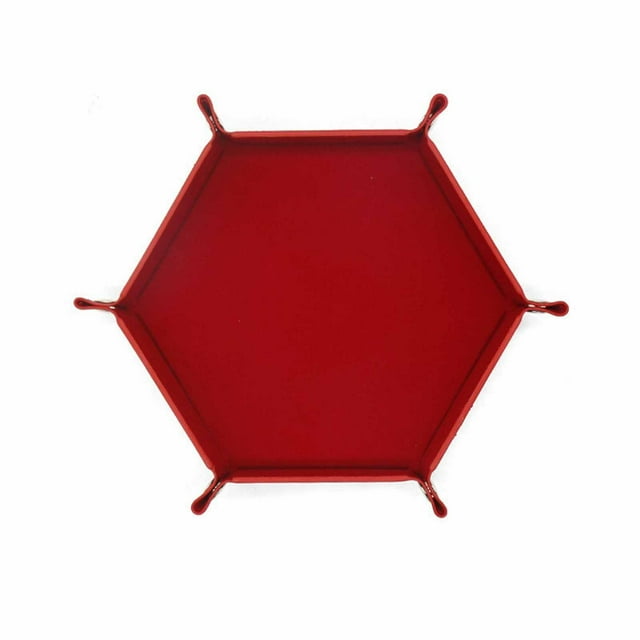 Hexagon Dice Rolling Tray Portable Storage Mat For Tabletop Gaming Role Playing Jewelry Display And Decorative Ceramics Plate